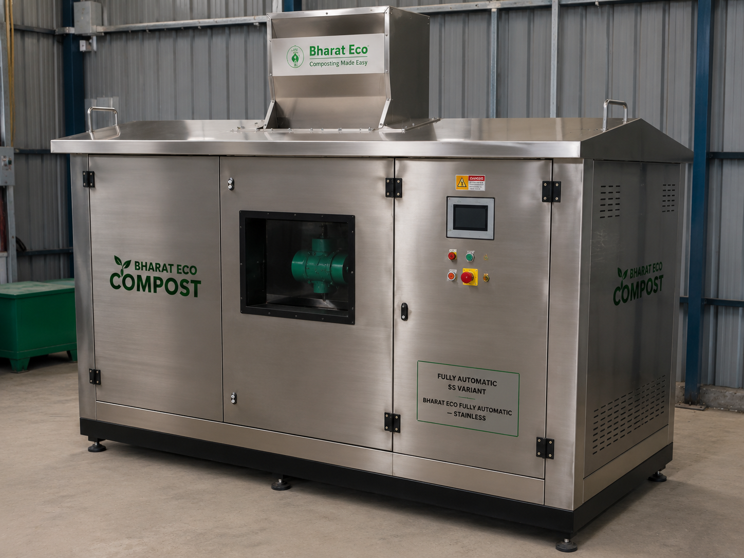 Bharat Eco fully automatic stainless steel composter variant
